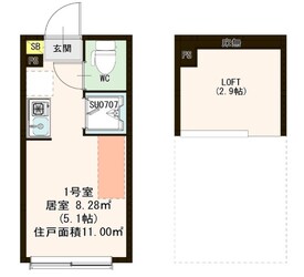 ハーモニーテラス落合の物件間取画像